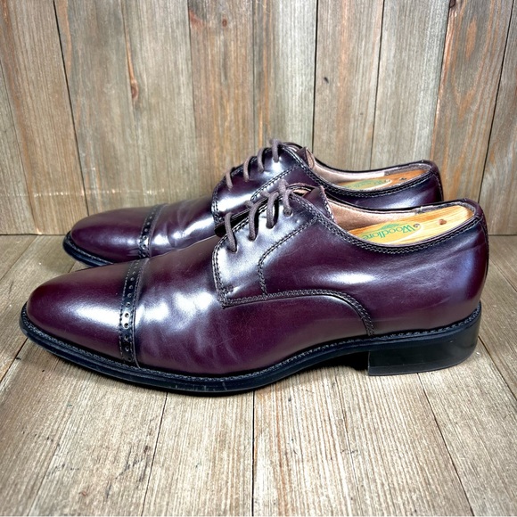 Joseph Abboud Leather Cap Toe Oxford Dress Shoes - Picture 3 of 10
